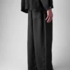 Garment Dyed Linen Drawstring Pants