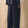 Garment Dyed Linen Drawstring Pants