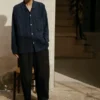 Garment Dyed Linen Drawstring Pants