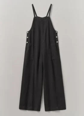 Garment Dyed Linen Pocket Jumpsuit