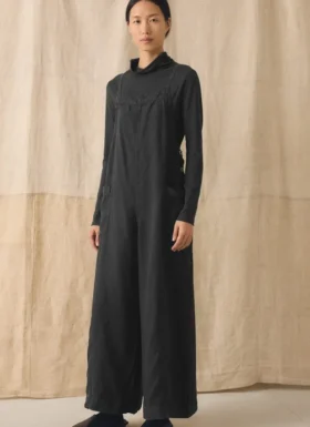 Garment Dyed Linen Pocket Jumpsuit