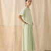 Garment Dyed Linen Skirt