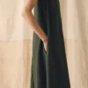 Garment Dyed Linen Sleeveless Dress