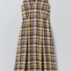 Gelato Check Linen Dress