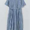 Gingham Check Cotton Dress