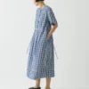 Gingham Check Cotton Dress