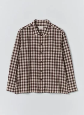 Gingham Cotton Linen Shirt