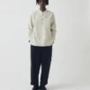 Grandad Collar Stripe Pullover Shirt