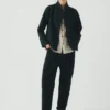 Alix Micro Houndstooth Cotton Linen Pants