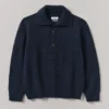 Half Placket Wool Pullover