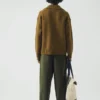 Half Placket Wool Pullover