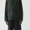 Hand Embroidered Stripe Cotton Jacket