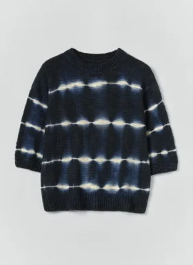 Hand Framed Shibori Knitted Top