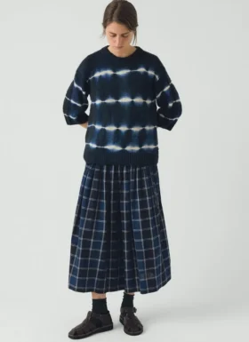 Hand Framed Shibori Knitted Top