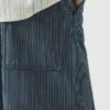 Hickory Stripe Denim Wide Leg Pants