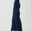 Indigo Cotton Twill Jumpsuit