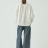 Irregular Stripe Gathered Smock Top