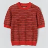 Jacquard Knitted Cotton Top