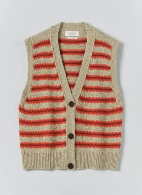 Jacquard Stripe Linen Cotton Tank