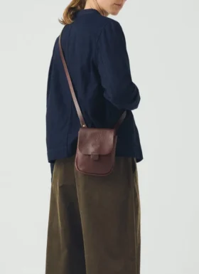 Kate Sheridan Leather Half Orbed Tab Bag