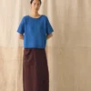 Knitted Cotton Linen Tee