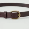 Laperruque Slim Leather Buckle Belt