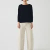 Lia Cotton Boat Neck Tee