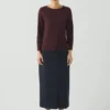 Lia Cotton Boat Neck Tee