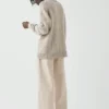 Linen Cotton Crew Neck Sweater