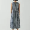 Martha Natural Dye Stripe Cotton Dress