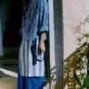 Natural Dye Stripe Cotton Gathered Top