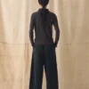 Organic Cord Barrel Leg Pants