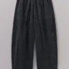 Organic Cord Barrel Leg Pants