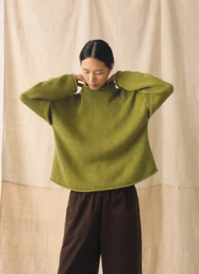 Organic Cotton Linen Easy Sweater
