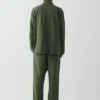 Overdyed Stripe Elasticated Cotton Linen Pants