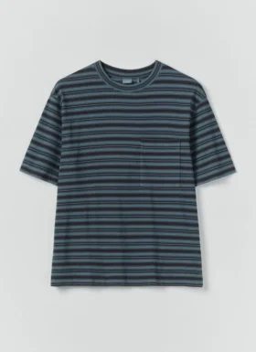 Overdyed Stripe Organic Cotton Tee