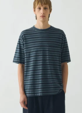 Overdyed Stripe Organic Cotton Tee