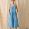 Oyo Stripe Cotton Jumpsuit
