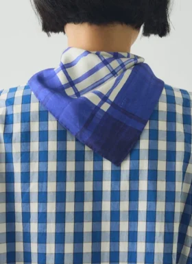 Painted Table Cloth Silk Bandana