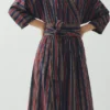 Pantry Stripe Cotton Wrap Dress