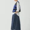 Patchwork Knitted Wool Gilet