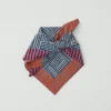Patchwork Stripe Block Print Bandana