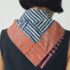 Patchwork Stripe Block Print Bandana
