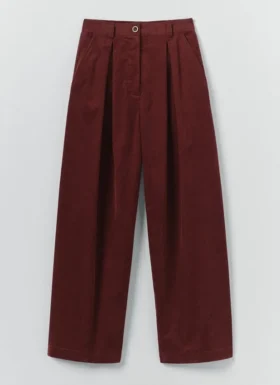 Pleat Front Organic Cord Pants