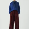 Pleat Front Organic Cord Pants