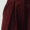 Pleat Front Organic Cord Pants