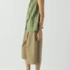 Pleated Cotton Twill Shorts