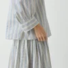 Catrin Cotton Striped Shirt