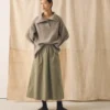 Pull On Organic Cord Skirt
