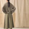 Pull On Organic Cord Skirt